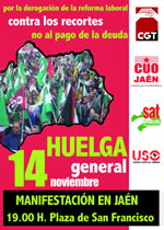SAT: Gemeinsamer Aufruf der regionalen Basisgewerkschaften in Spanien zum 14.11.