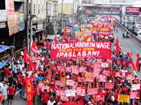 Auch auf den Philippinen: Kampf um Mindestlohn