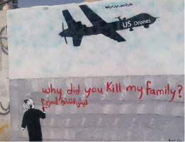 Graffiti in Sanaa: Why did you kill my familiy?