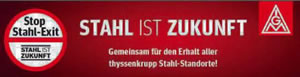 Thyssen-Krupp: Betriebsräte protestieren gegen Stahlfusion - Aktionstag am 31. August 2016 in Duisburg