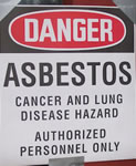 danger asbestos!