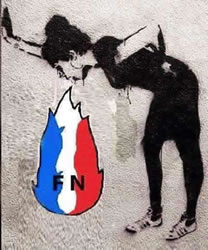 Graffiti in Frankreich 2017: Kotz auf den FN