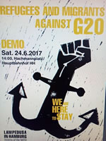 Demonstration: We are here! Wir sind hier! am  Sa 24.6.2017 in Hamburg