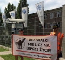 VW Poznań in Polen: Gewerkschaft OZZ Inicjatywa Pracownicza [Arbeiterinitiative] hat eine Betriebsgruppe gegründet
