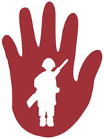 Aktion Rote Hand gegen den Einsatz von Kindersoldaten