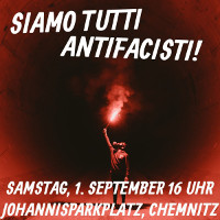 Plakat Antifademo Chemnitz 1.9.2018