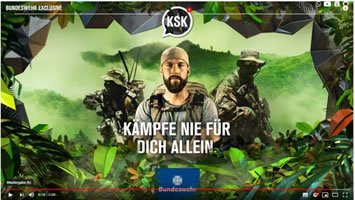 Screenshot der Youtube-Serie "KSK – Kämpfe nie für dich allein" (Youtube)