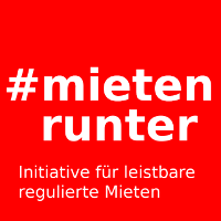 Plakat und Logo der Wiener Mietenkampagne