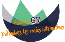 Mobilisierungsplakat der französischen Organisationen für den Gegengipfel zum G7 Treffen in Biarritz im August 2019