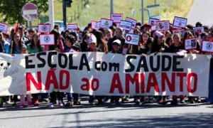 Erfolgreicher Streik gegen Asbest in Portugal im November 2019