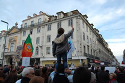Abschlusskundgebung in Lissabon am 2.3.2013