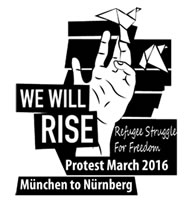 Non-Citizens vom Sendlinger Tor: Protestmarsch von München nach Nürnberg ab 8. Oktober 2016