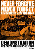 Leipzig: Never forgive - Never forget