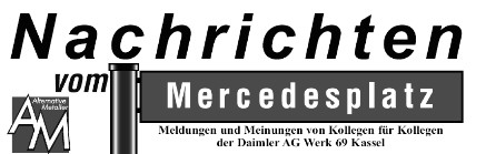 Nachrichten vom Mercedesplatz