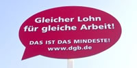 Gleicher Lohn für gleiche Arbeit!