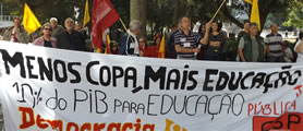 nationaler Protesttag am 11. Juli 2013 in Brasilien