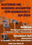 Antifaschistische Mobilisierung nach Heilbronn und Schwäbisch Hall: Gegen Nazis und ihre Helfer!