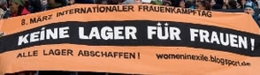 Aufruf zu einem Schritt gegen Gewalt gegen Frauen: Keine Lager für Frauen!