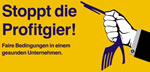 Stoppt die Profitgier