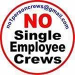 usa no single employee crews
