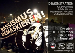 Rassismus demaskieren! Demo gegen Pegida