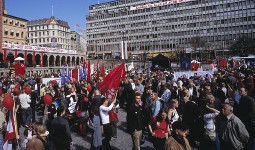 Landesweiter politischer Proteststreik aller norwegischen Gewerkschaften – gegen das neue Arbeitsgesetz