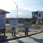 WSF 2015: Protest der 2011 aus dem Bürgerkriegsland Libyen nach Tunesien geflohenen Flüchtlinge aus dem Choucha-Camp (I)