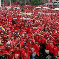 Bauarbeiter in Venezuela gegen Obama