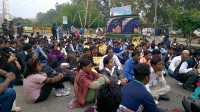 protest metro delhi