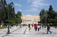 Athen - vor der Rentnerdemo