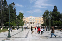 Athen - vor der Rentnerdemo