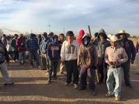 Streikende Landarbeiter in Baja California