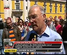 Protest gegen Austerität in Lissabon