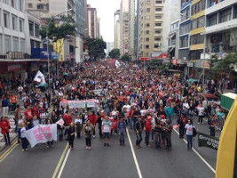 Lehrerdemo Curitiba Mai 2015