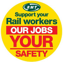 Streikplakat RMT: Britische Eisenbahner: Grösster Streik seit 20 Jahren?