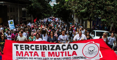 Oelarbeiterdemo Belo Horizonte 29. Mai 2015