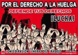 CGT Plakat Streikfreiheit