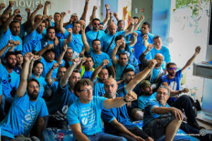 Telefonicabesetzung Barcelona Mai 2015