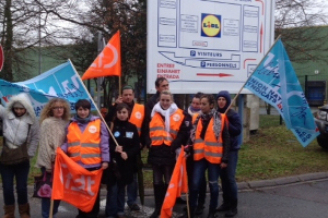 Lidl-Streik in Frankreich 2014