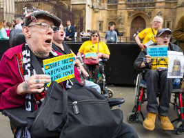 Behindertenprotest London 23. Juni 2015