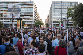 PAME gegen Privatisierung in Athen im Juni 2015