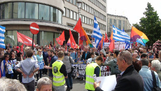 Solidemo mit Griechenland in Brüssel am 21. Juni 2015