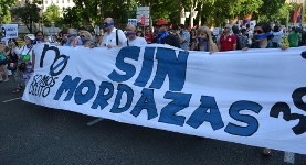 Ohne Beisskord-Demo Madrid am 1.7.15