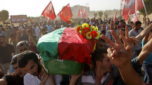 Begräbnis eines jugendlichen Isis-Opfers am 23. Juli 2015