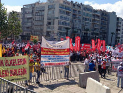 Protestkundgebung vor Mulberry-Zuliferer in Istanbul Juli 2015
