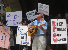 Protest gegen Wasserprivatisierung Pittsburgh Juli 2015