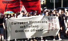 Protest gegen European Homecare in Essen