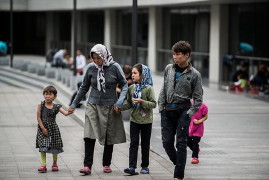 Die ungarische Recht sieht: Ungarns Untergang sind Flüchtlinge, hier im Juli 2015 in Budapest. 