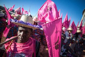 Frauendemonstration gegen Gewalt und für Landreform am 12. August 2015 in Brasilia