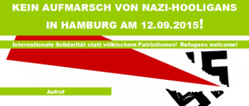 Kein Aufmarsch von Nazi-Hooligans am 12. September 2015 in Hamburg!